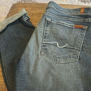7 for all Mankind Josefina Skinny Boyfriend Jeans Waist 31